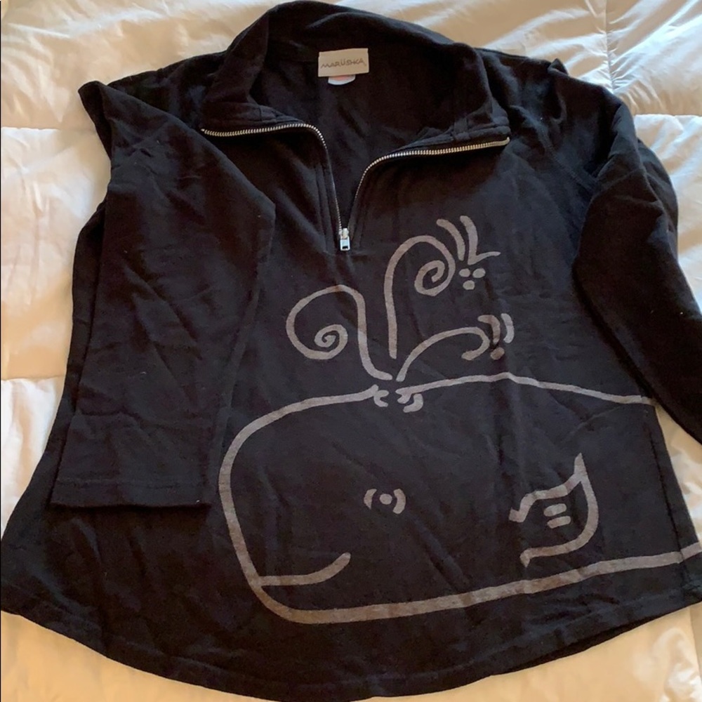 Marushka whale quarter zip